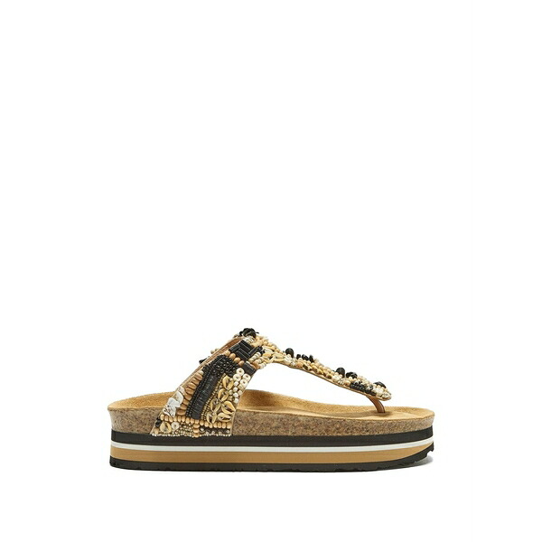 マリパルミ レディース サンダル シューズ Summer beads sandals Neutrals|asty