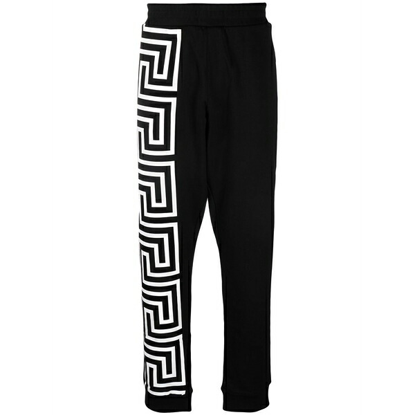 ヴェルサーチ メンズ カジュアルパンツ ボトムス Greca-detailing track pants Black｜asty