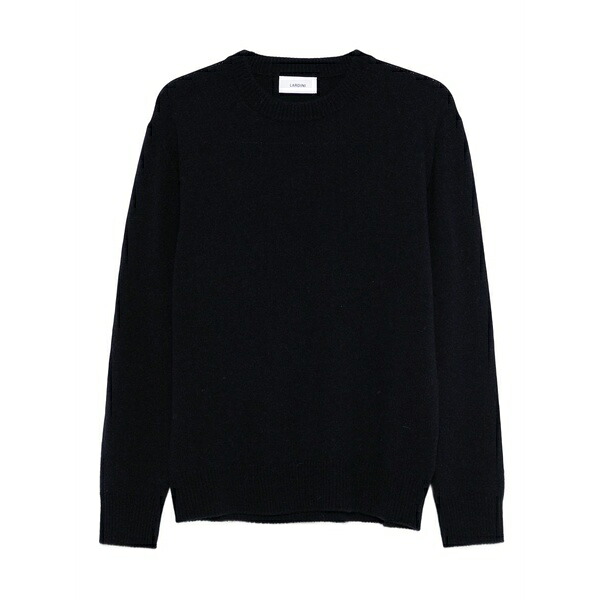 ラルディーニ メンズ ニット&セーター アウター Ribbed crew-neck sweater Blue|asty