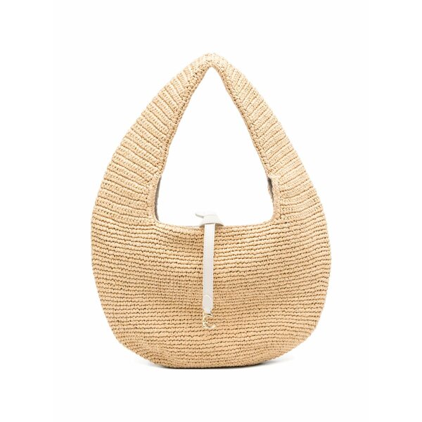コチネレ レディース ショルダーバッグ 御徒面子 C-me-detail woven-effect shpulder bag Neutrals