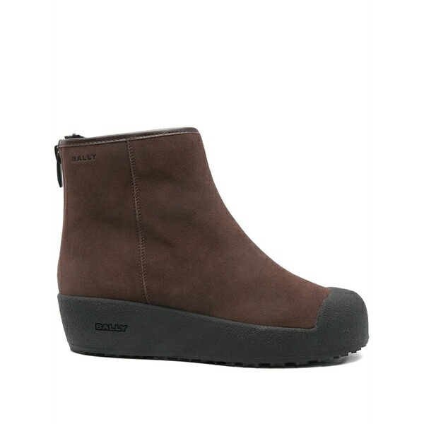 バリー メンズ ブーツ シューズ Bally curling boots Brown