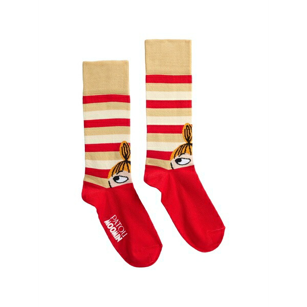 ジャンパトゥ メンズ ソックス アンダー御召しもの X moomin little my socks Red