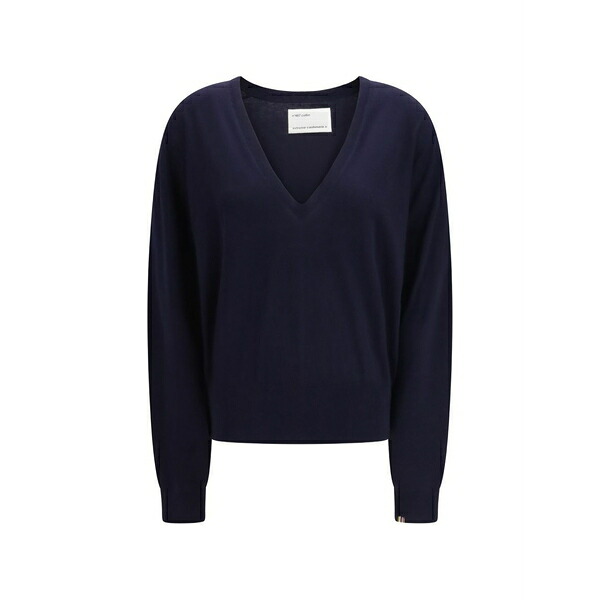 エクストリームカシミア レディース 編み物\u0026スウェーター アウター N??467 collin v-neck sweater Blue
