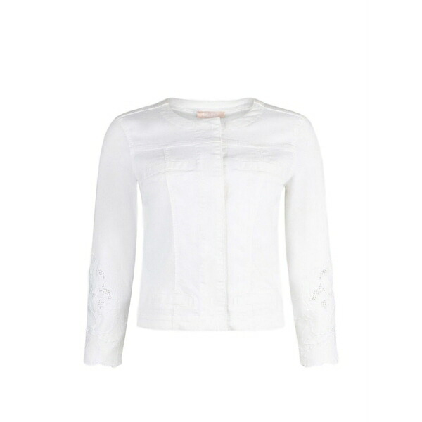 リュージョー レディース ジャケット＆ブルゾン アウター Appliqu?? jacket White｜asty