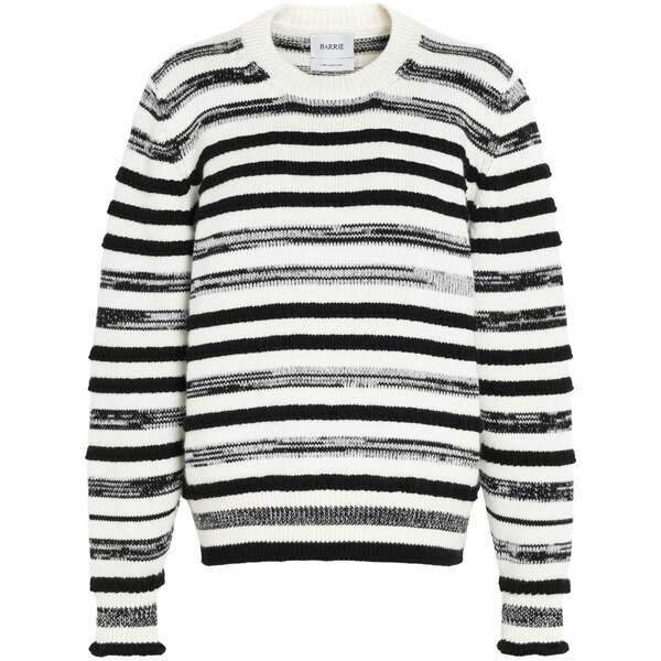バリー レディース 編み物\u0026スウェーター アウター Striped sweater Black