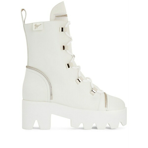 ジュゼッペザノッティ レディース ブーツ シューズ Juliett lace-up boots White