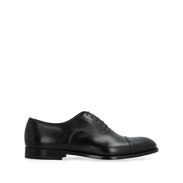ドンカルズ メンズ 御召しものシューズ シューズ Leather oxford shoes Black