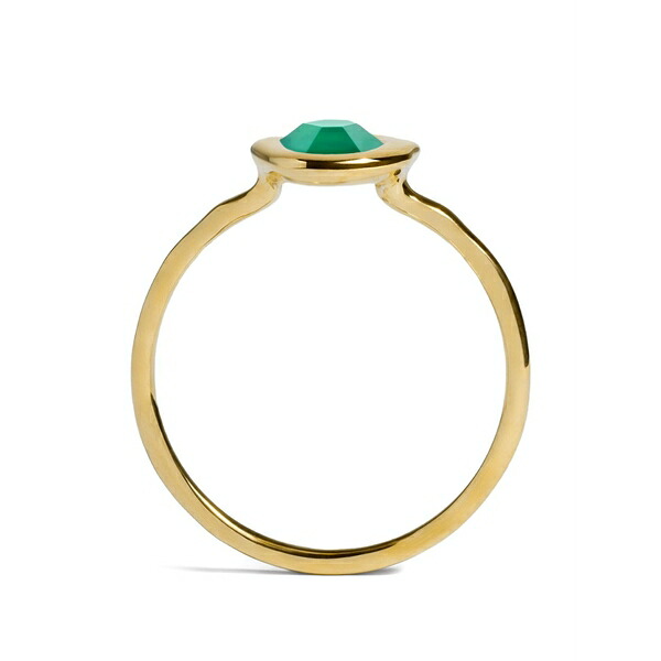 モニカヴィナダー レディース リング アクセサリー Odyssey onyx ring Gold|asty