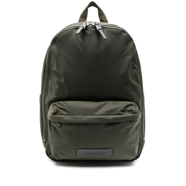 アスペジ メンズ うしろ側風呂敷き包み・背嚢 御徒面子  water-repellent backpack Green
