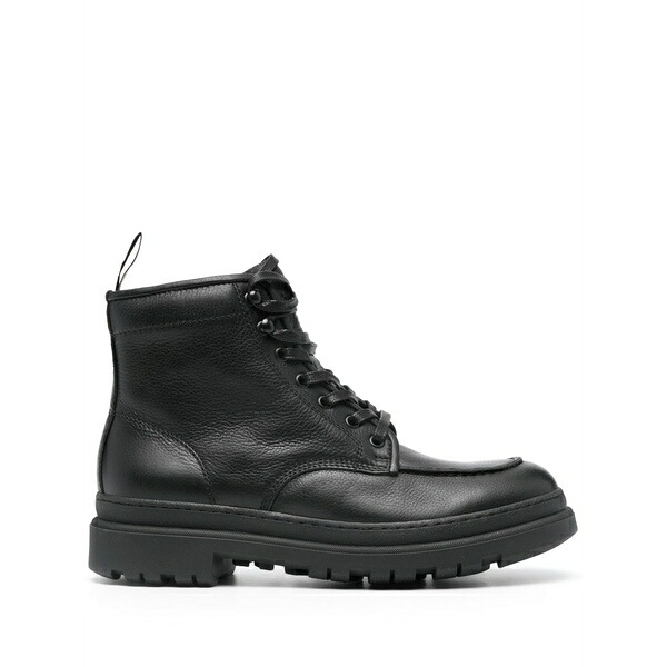 ラルフローレン メンズ ブーツ シューズ Lace-up leather boots Black