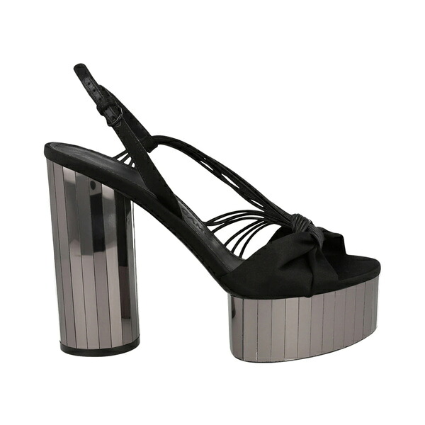 Ferragamo フェラガモ レディース スニーカー  【Ferragamo Sabrina Mirrored Platform Heels Black (Women)】  サイズ US_W_10.5 Black