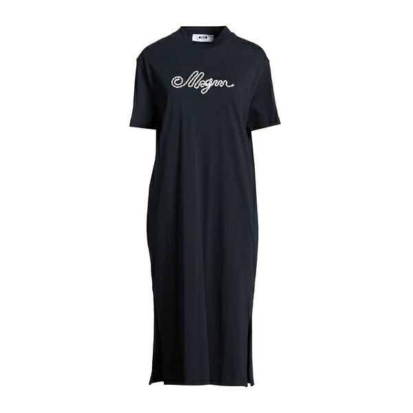 【送料無料】 エムエスジイエム レディース ワンピース トップス Midi dresses Blue