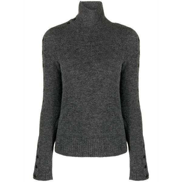 イザ呼びりん マラン レディース 編み物\u0026スウェーター アウター Malo convertible knitted jumper Grey