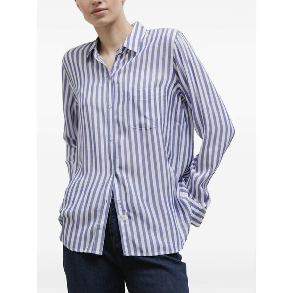 レイルズ レディース プルオーバー トップス Wren stripe long-sleeve shirt Blue