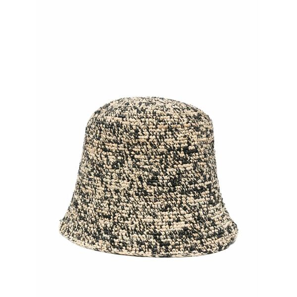 アイビリーブ レディース かぶり笠 付属品 Tiga raffia bucket hat Neutrals