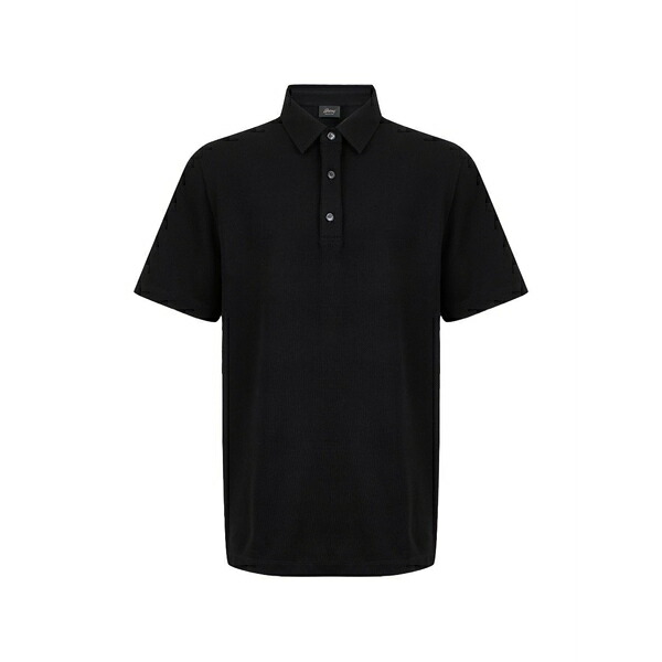 ブリオーニ メンズ ポロシャツ トップス Piqu?? polo shirt Black|asty