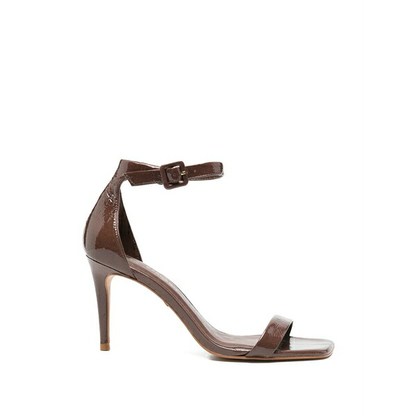 カラノ レディース サンダル シューズ Buckle-strap sandals Brown｜asty