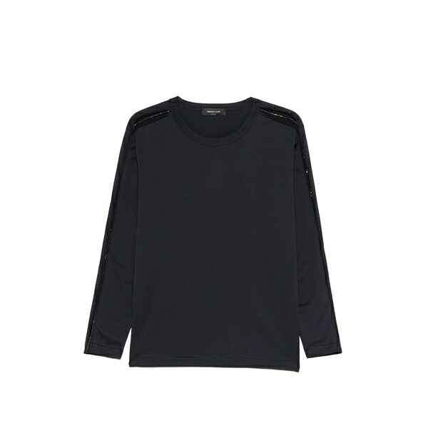 ファビアナ フィリッピ レディース プルオーバー トップス Embellished  crew-neck t-shirt Blue