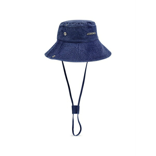 ジャクエムス レディース 鳥打ち帽 付属物 De-n??mes bucket hat Blue