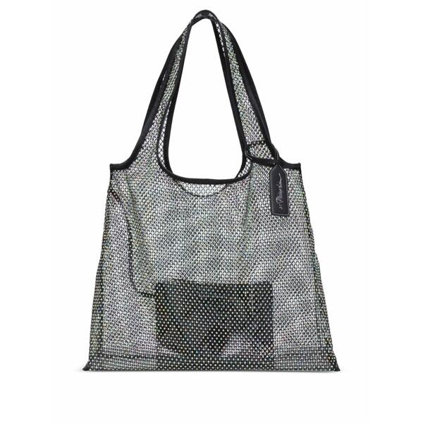 スリーワンフィリップリム レディース ショルダーバッグ 御徒面子 Crystal-embellished leather shoulder bag  Black