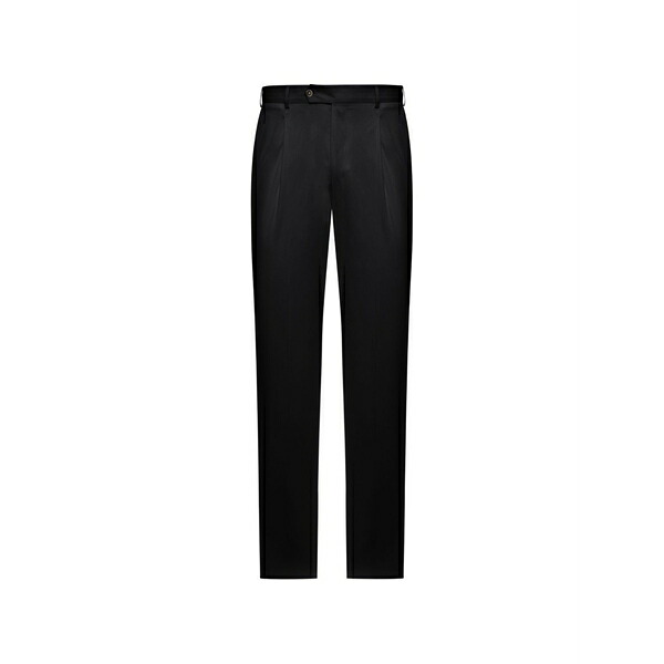 PTトリノ メンズ 心地好いズボン下 ボトムス Tailored cotton trousers Black