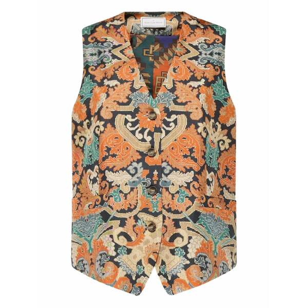 ピエール＝ルイ・マシア レディース ジャケット＆ブルゾン アウター Geometric-pattern waistcoat Orange｜asty 117,800円