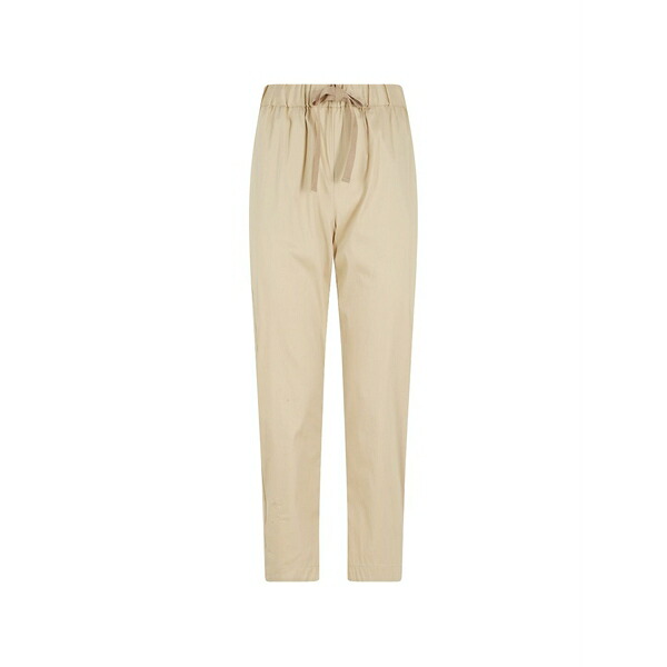 セミクチュール レディース 心地好いズボン下 ボトムス Buddy drawstring-waist trousers Neutrals