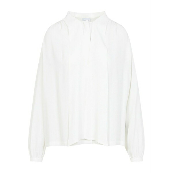 ジャンバティスタ ヴァリ レディース シャツ トップス Pussy bow-collar blouse White｜asty