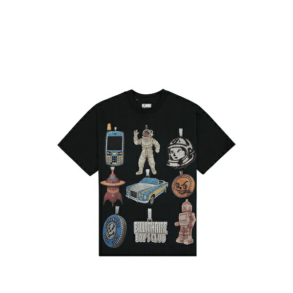 ビリオネアボーイズクラブ メンズ Tシャツ トップス Icy graphic-print t-shirt Black｜asty