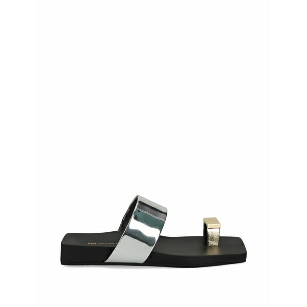 ユナイテッドヌード レディース サンダル シューズ Loop toe lo metallic toe-loop sandals Silver｜asty