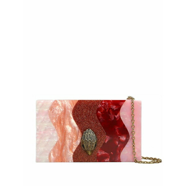 カートジェイガーロンドン レディース クラッチペダル御徒面子 御徒面子 Party box wavy clutch bag Pink