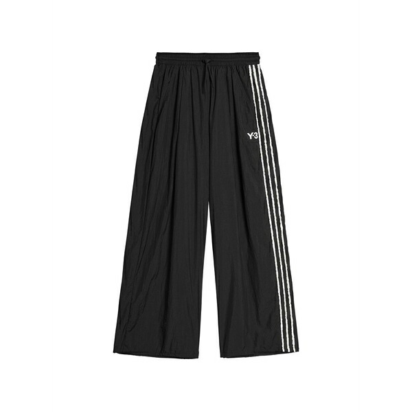 ワイスロバート・エドワード・リー メンズ 心地好いズボン下 ボトムス 3-stripes wide-leg track pants Black