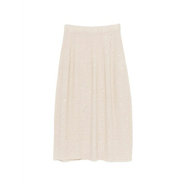 アントネリ レディース スコート ボトムス Knitted sequin skirt Neutrals