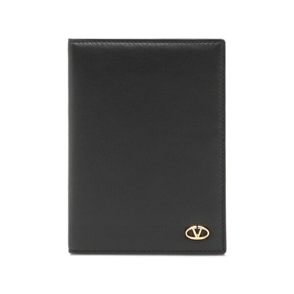 ヴァレンティノ ガラヴァーニ レディース 銭入れ 添え物 Vlogo the bold edition calfskin passport cover Black