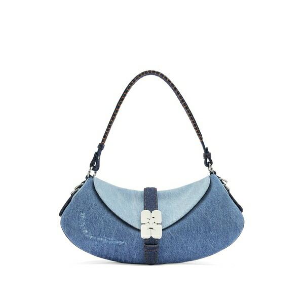 ガニー レディース ショルダーバッグ 御徒面子 B-kat denim shoulder bag Blue