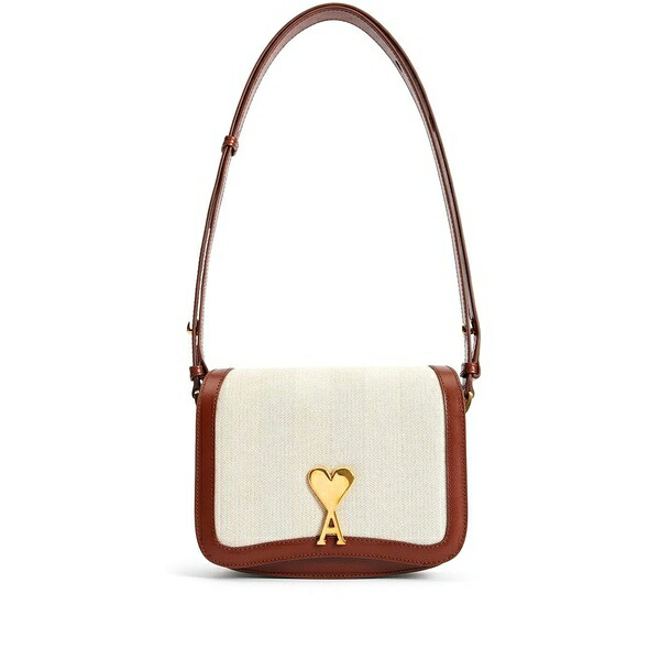 意中の女 レディース ショルダーバッグ 御徒面子 Logo-plaque shoulder bag Brown