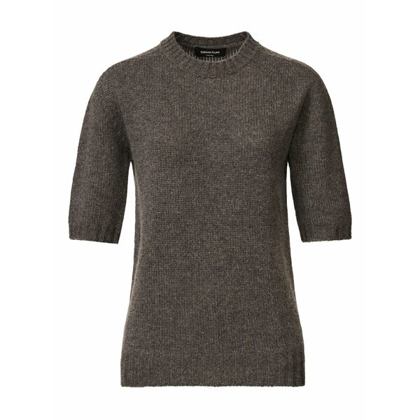 ファビアナ フィリッピ レディース 編み物\u0026スウェーター アウター Short-sleeve crew-neck sweater Grey