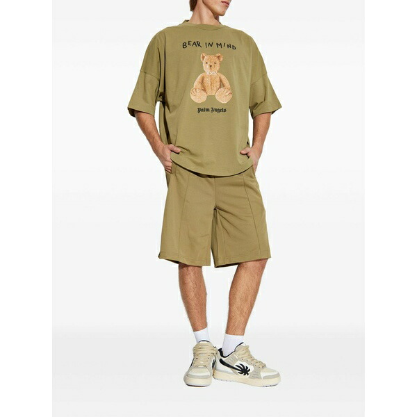 パーム・エンジェルス メンズ 心地好いズボン下 ボトムス Logo shorts Green