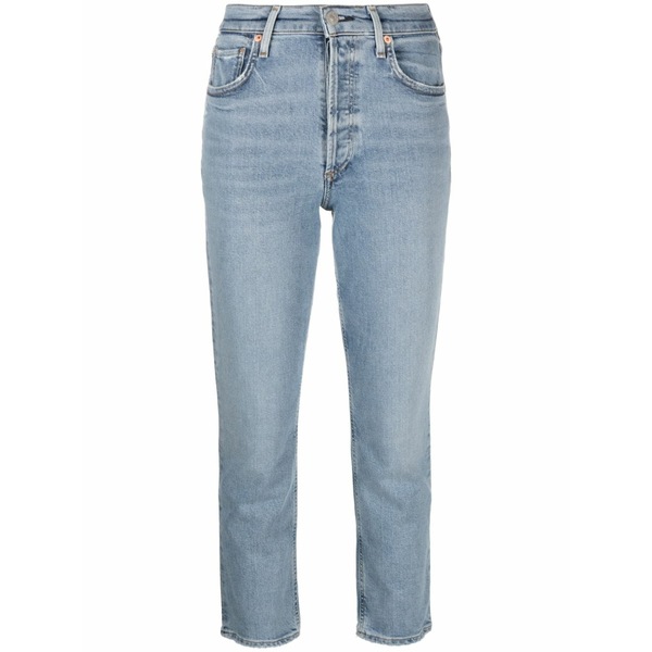 シチズンズ オブ 人間らしさ レディース ジーンズズボン下 ボトムス Charlotte cropped straight-leg jeans Blue