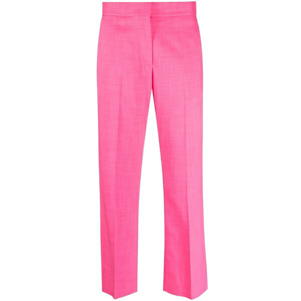 エムエスジイエム レディース 心地好いズボン下 ボトムス High-waist cropped trousers Pink