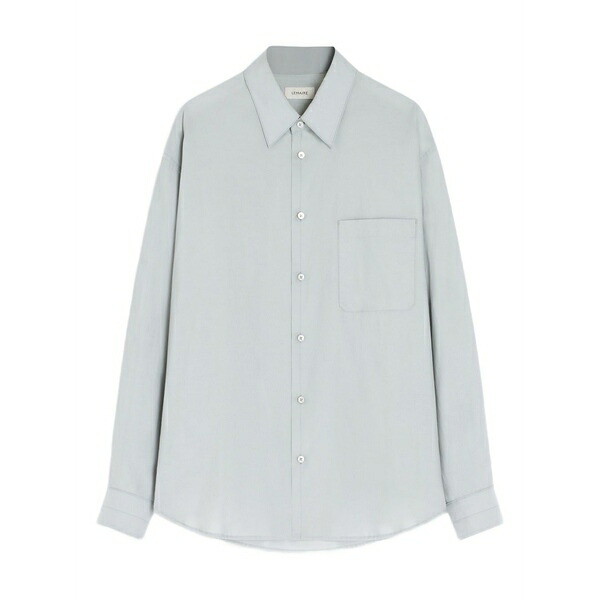 ルメール メンズ プルオーバー トップス Chest-pocket long-sleeve shirt Grey