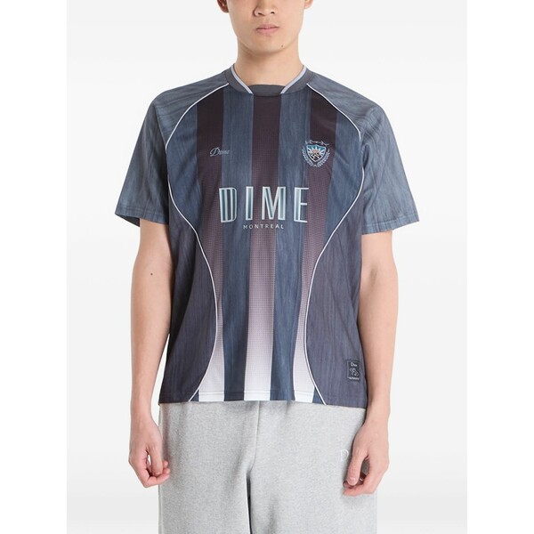 ダイム メンズ Tシャツ トップス Striped-pattern t-shirt Grey｜asty 30,420円