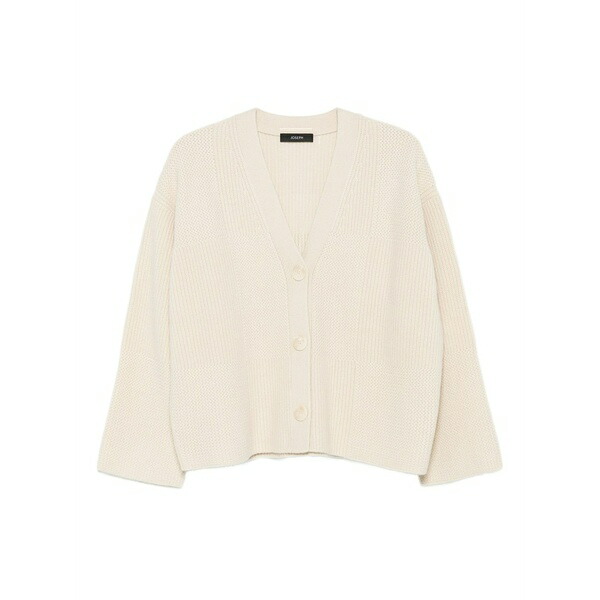 ジョセフ レディース カーディガン アウター Ribbed button cardigan Neutrals｜asty