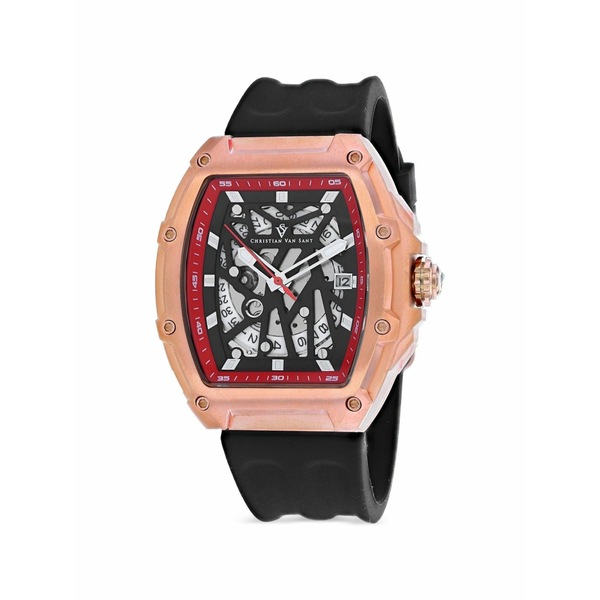 クリスチャンバンサント メンズ ウォッチ 佩び物 Odyssey skeleton 50粍 watch Black