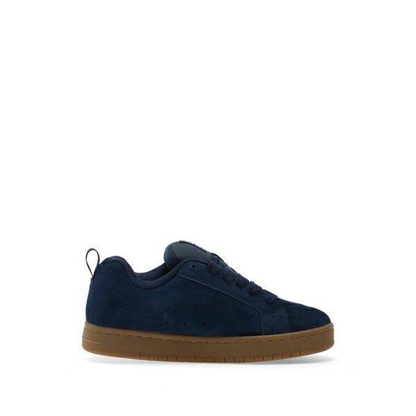 ディーシー メンズ スニーカー シューズ Court graffik logo-appliqu￡ suede sneakers Blue