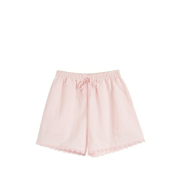 チンティアンドパーカー レディース 心地よいズボン下 ボトムス Scallop-trim shorts Pink
