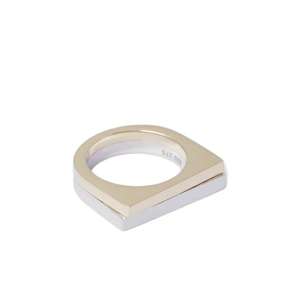 トム白木 メンズ 輪っか 付属物 Geometric ring (set of two) Gold