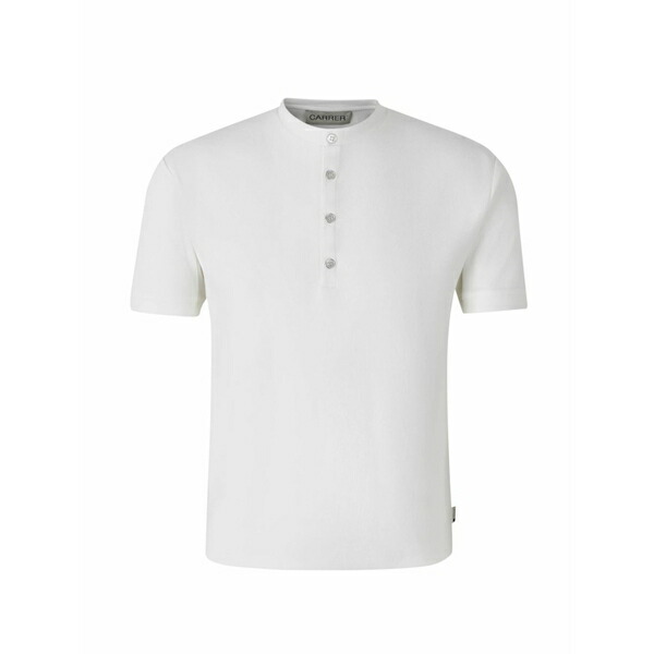 カレーナ メンズ プルオーバー トップス Dorven buttoned collar t-shirt White