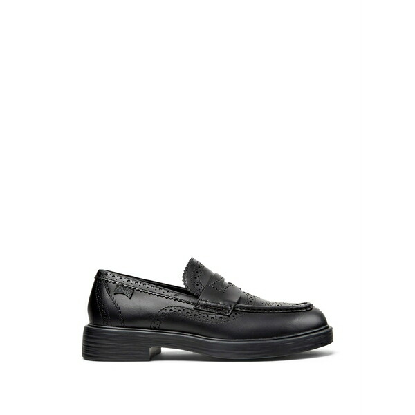 カンペール メンズ スリッポン・ローファー シューズ Dean twins leather loafers Black
