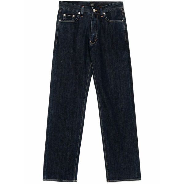 ボス メンズ デニムパンツ ボトムス Straight-leg trousers Blue｜asty